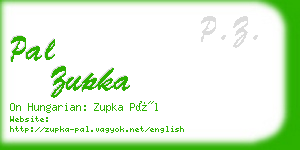 pal zupka business card